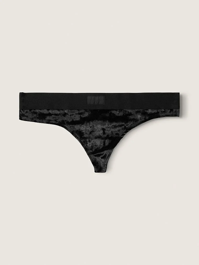 Pink Kadife Tanga Ic Camasiri arka görünüm