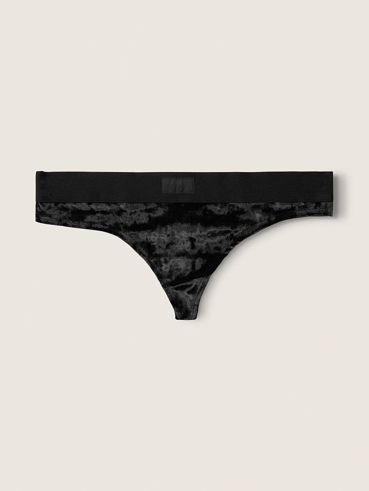 Pink Kadife Tanga Ic Camasiri arka görünümü