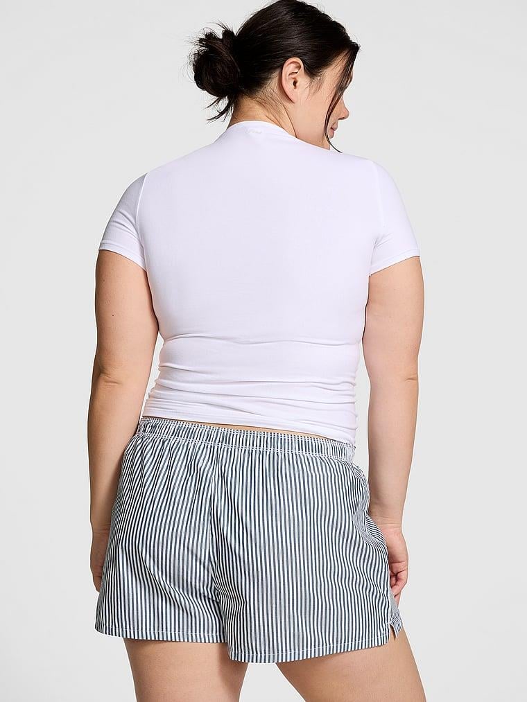 Pink Pamuklu Poplin Boxer arka görünümü