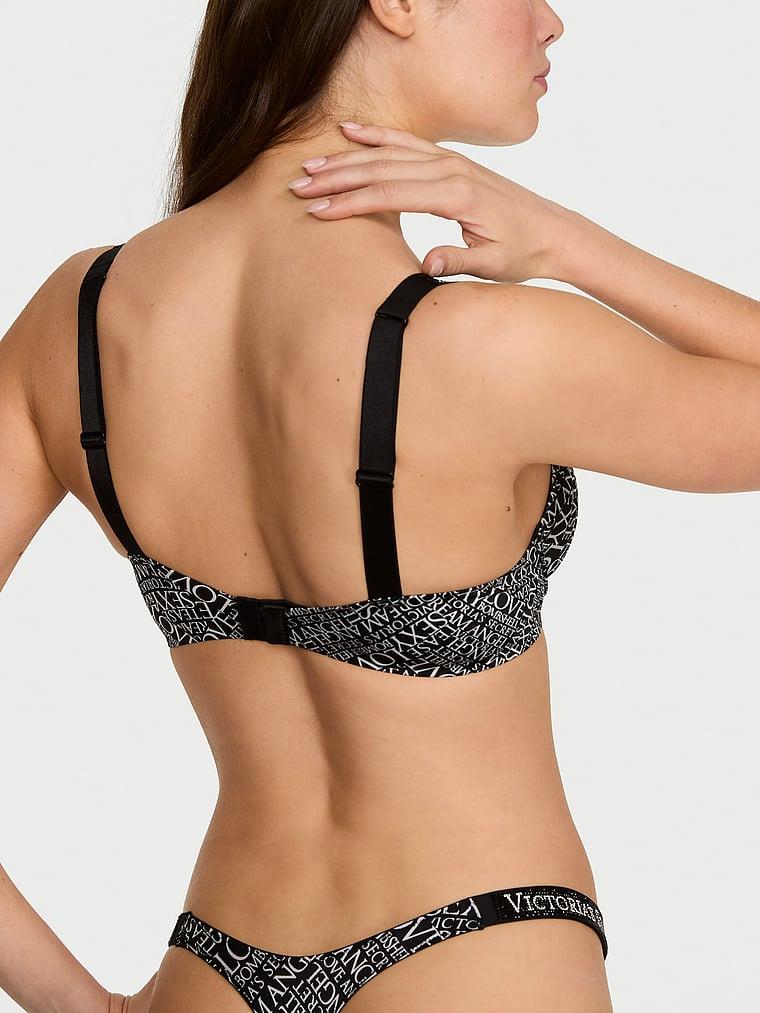 Işıltılı Askili Push Up Sütyen arka görünümü
