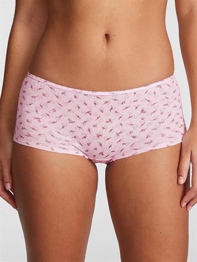 Pink Pamuklu Boyshort Kulot