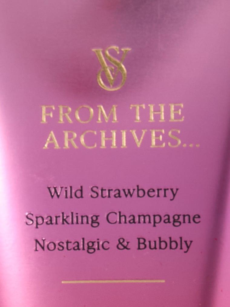 Strawberries Champagne Vücut Losyon arka görünümü