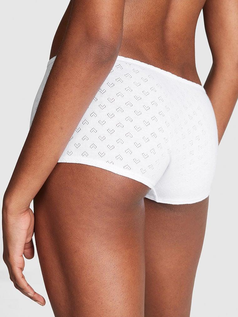 Pink Pamuklu Boyshort Kulot arka görünümü