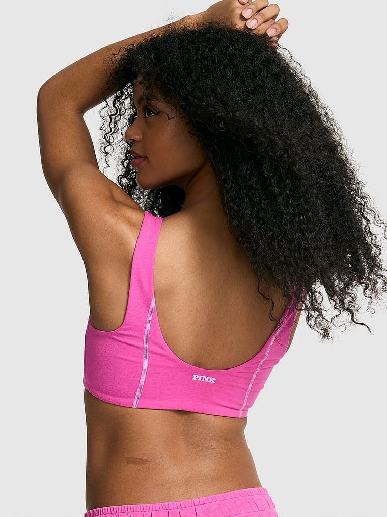 Pink All Day Pamuklu Scoop Sporcu Sütyeni arka görünümü