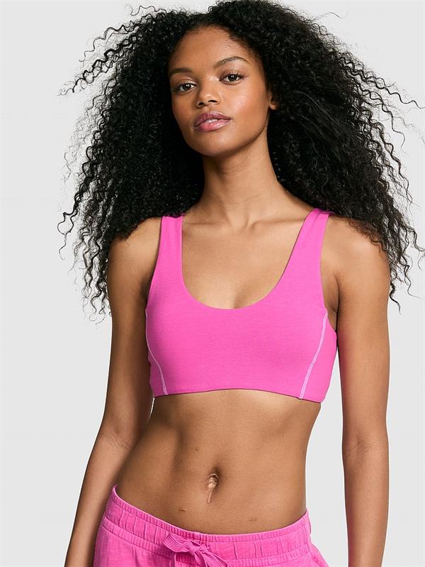 Pink All Day Pamuklu Scoop Sporcu Sütyeni