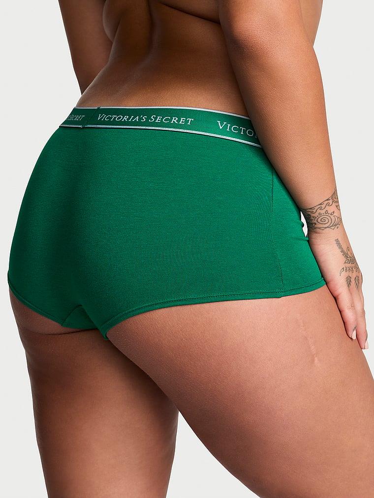 Logolu Pamuklu Boyshort Kulot arka görünümü