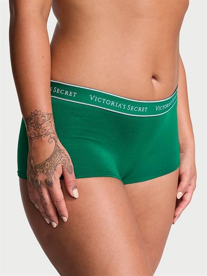 Logolu Pamuklu Boyshort Kulot ön görünüm