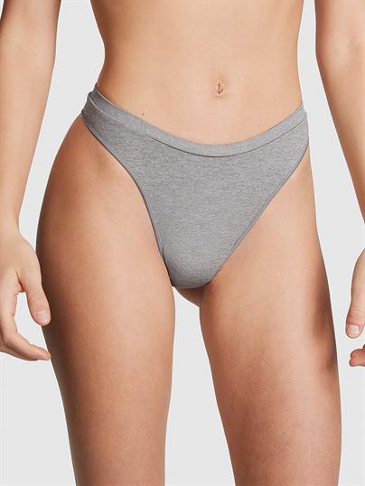 Pink Seamless Derin Bacak Kesim Tanga ön görünüm