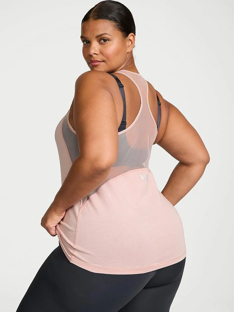 Vsx Pima Pamuklu Jersey Racerback Atlet arka görünüm
