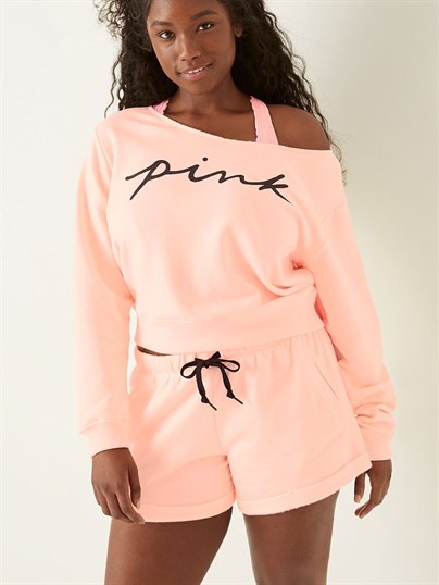 Pink Everyday Lounge Acik Bisiklet Yaka