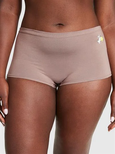 Pink Pamuklu Boyshort Kulot ön görünüm