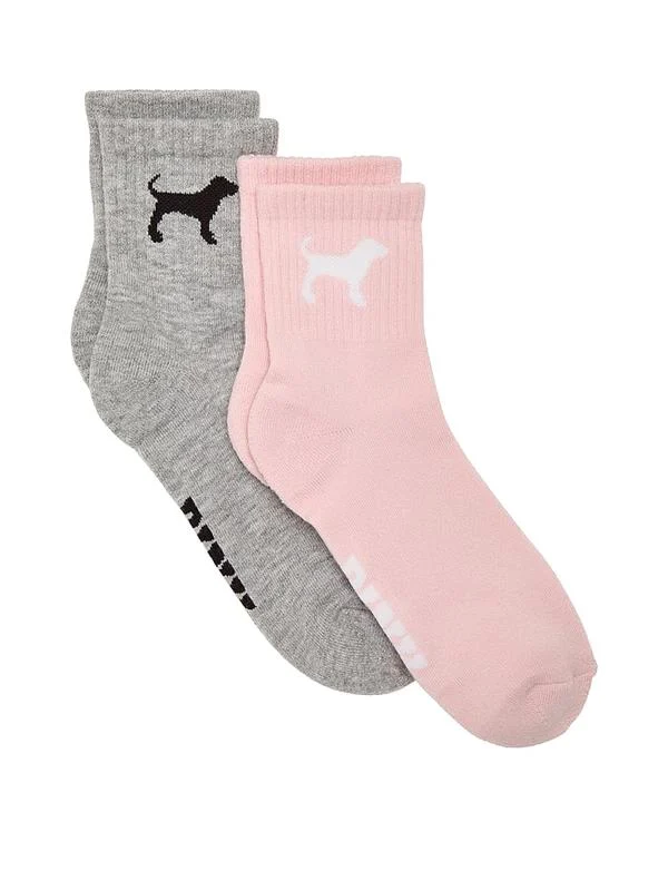 Pink 2li Paket Kısa Corap