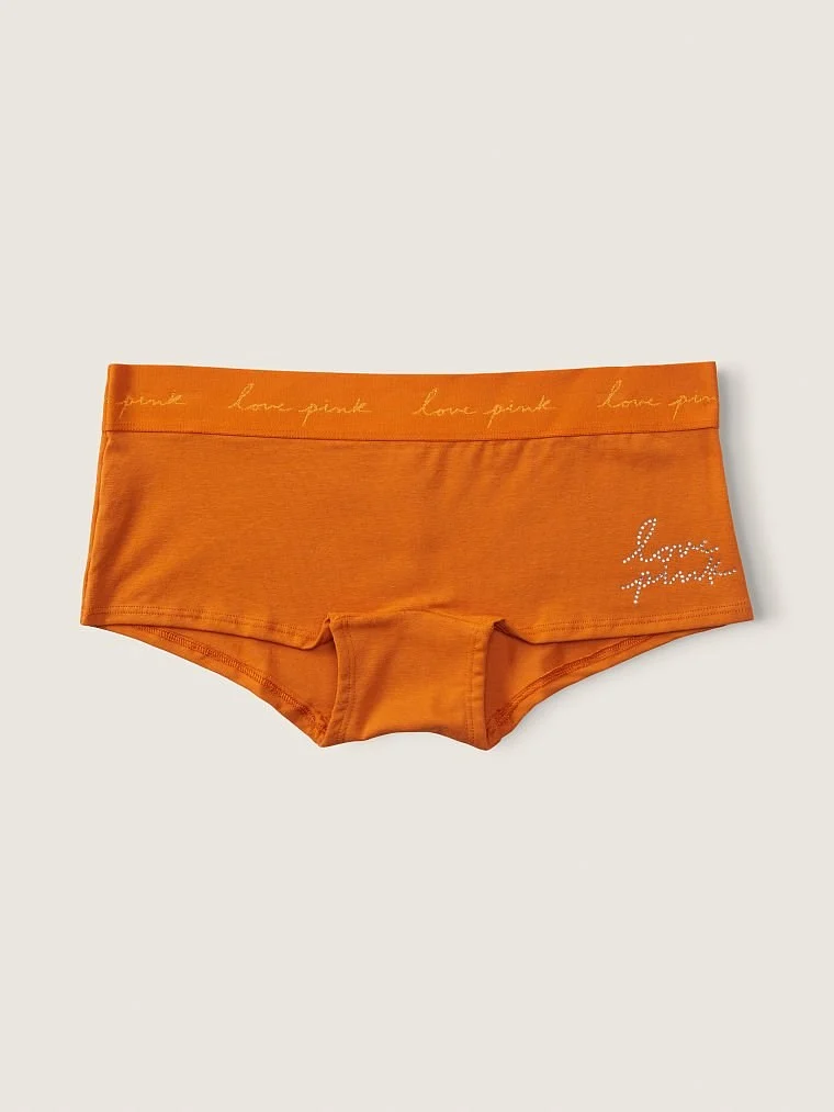 Pink Logologo Boyshort Ic Camasiri arka görünüm