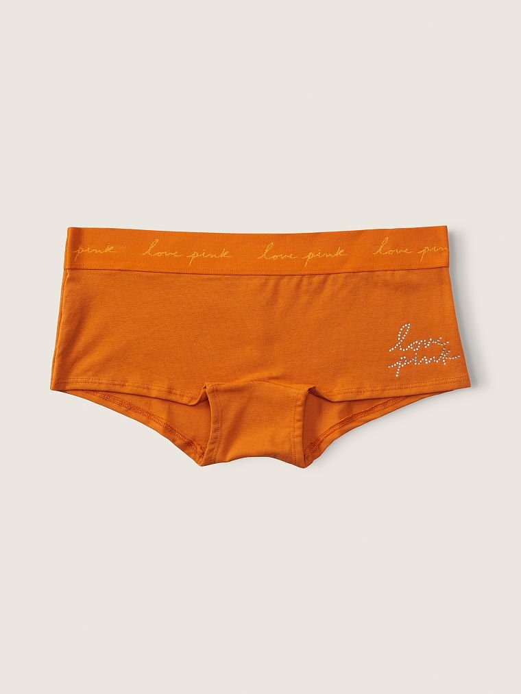 Pink Logologo Boyshort Ic Camasiri arka görünümü