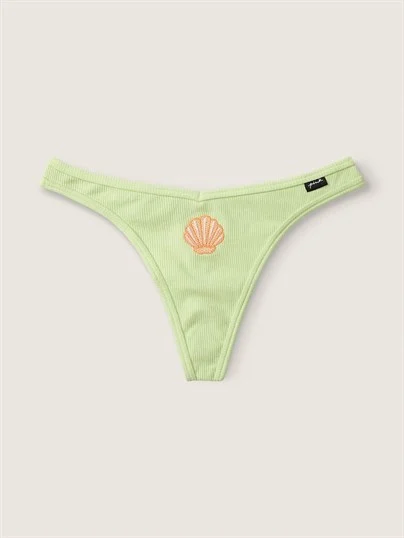 Pink Pamuk Tanga Kulot