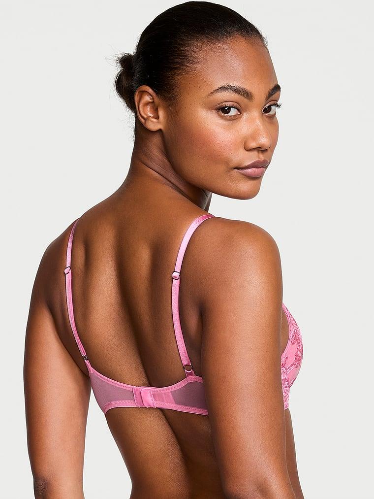 Boho Cicek Islemeli Push Up Sütyen arka görünümü