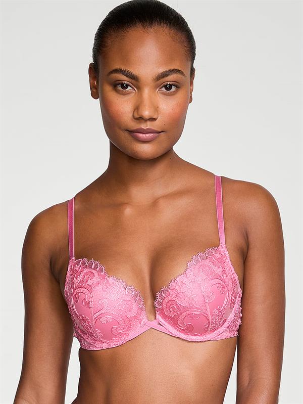 Boho Cicek Islemeli Push Up Sütyen