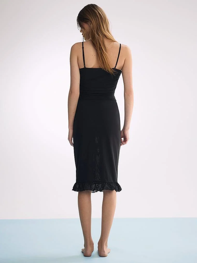 Atelier Victorias Secret X Altuzarra Sifon Volanli Elbise arka görünümü