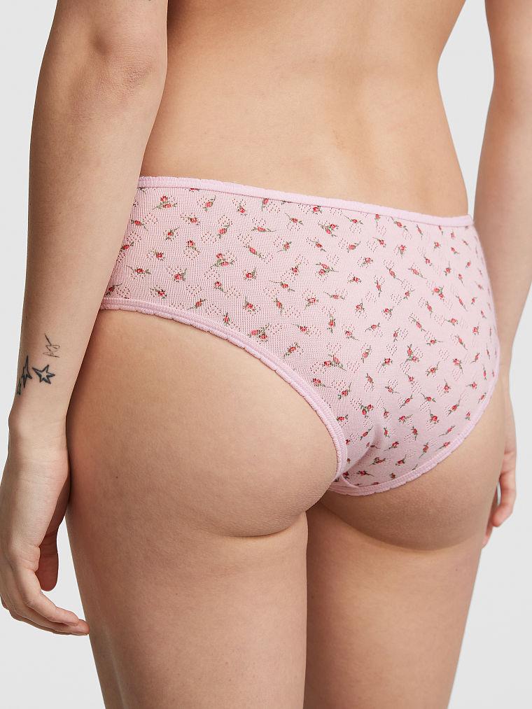 Pink Pamuklu Cheeky Kulot arka görünüm
