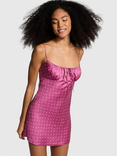 Pink Tencel Gecelik