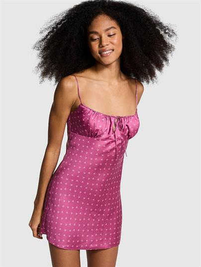 Pink Tencel Gecelik