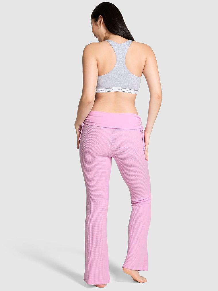 Pink Beli Katlanabilen Wa%EF%AC%84e Ispanyol Paca Pantolon arka görünümü