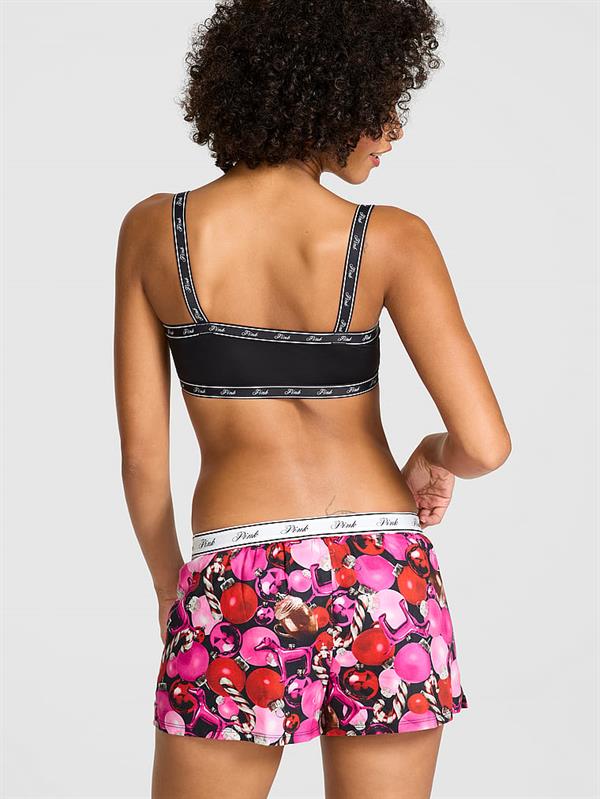 Pink Flannel Pijama Boxer
