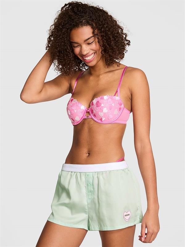Pink Ipeksi Pijama Sortu