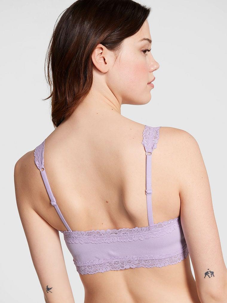 Pink Seamless Hafif Astarli Bralet arka görünümü