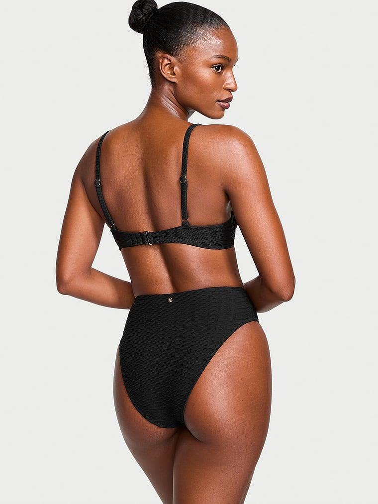Yüksek Bel Twist Cheeky Bikini Alti arka görünümü