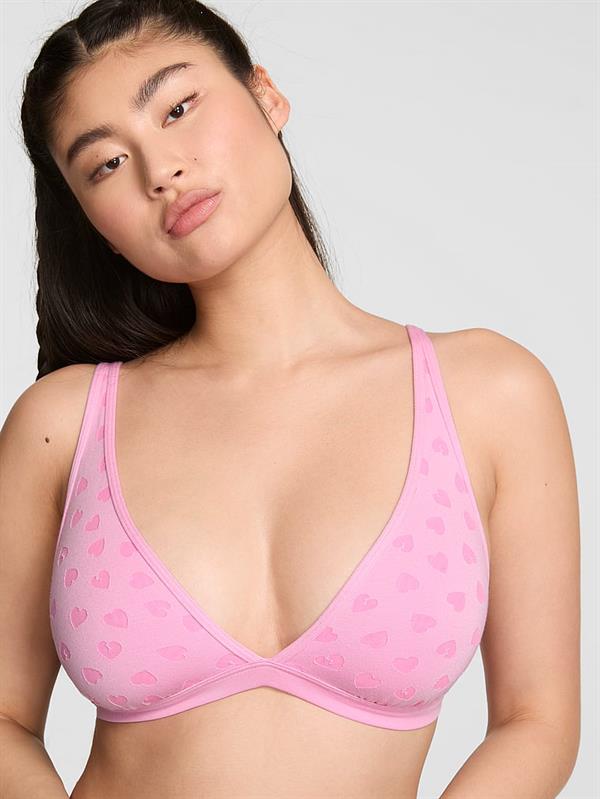 Pink Pamuklu Dekolteli Bralet