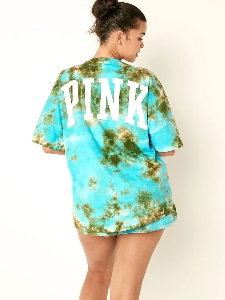 Pink Pamuk Oversize T Shirt arka görünüm