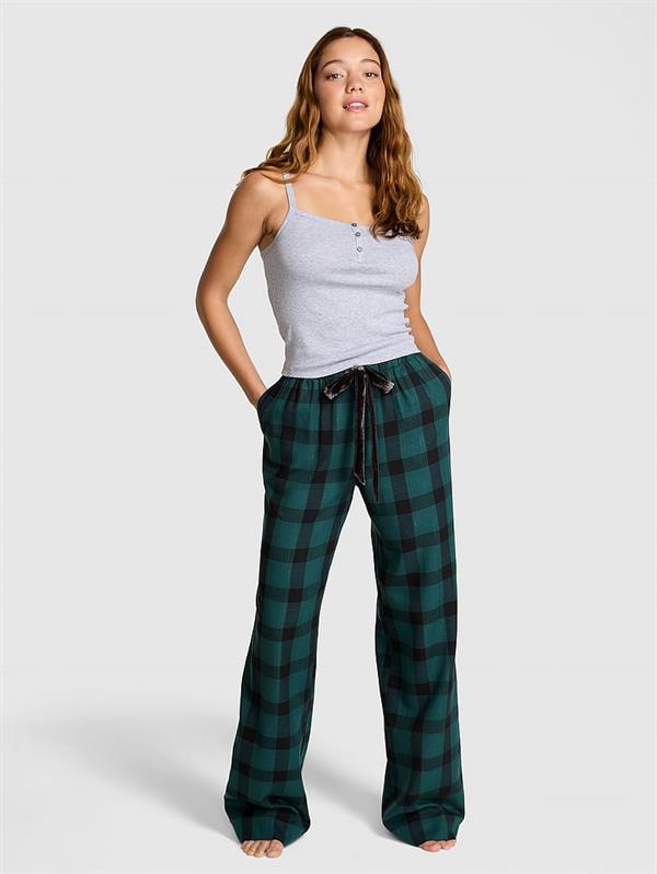 Pink Flanel Pijama Alti