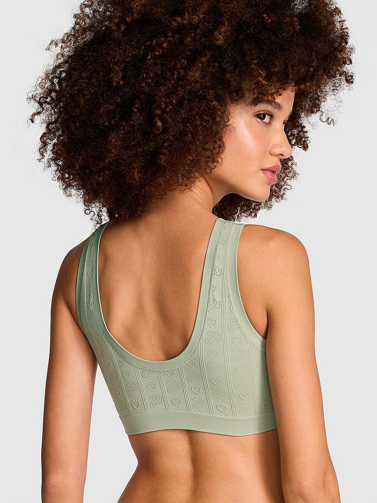 Pink Seamless Dekolteli Bralet arka görünümü