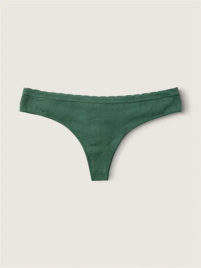 Pink Seamless Tanga Kulot