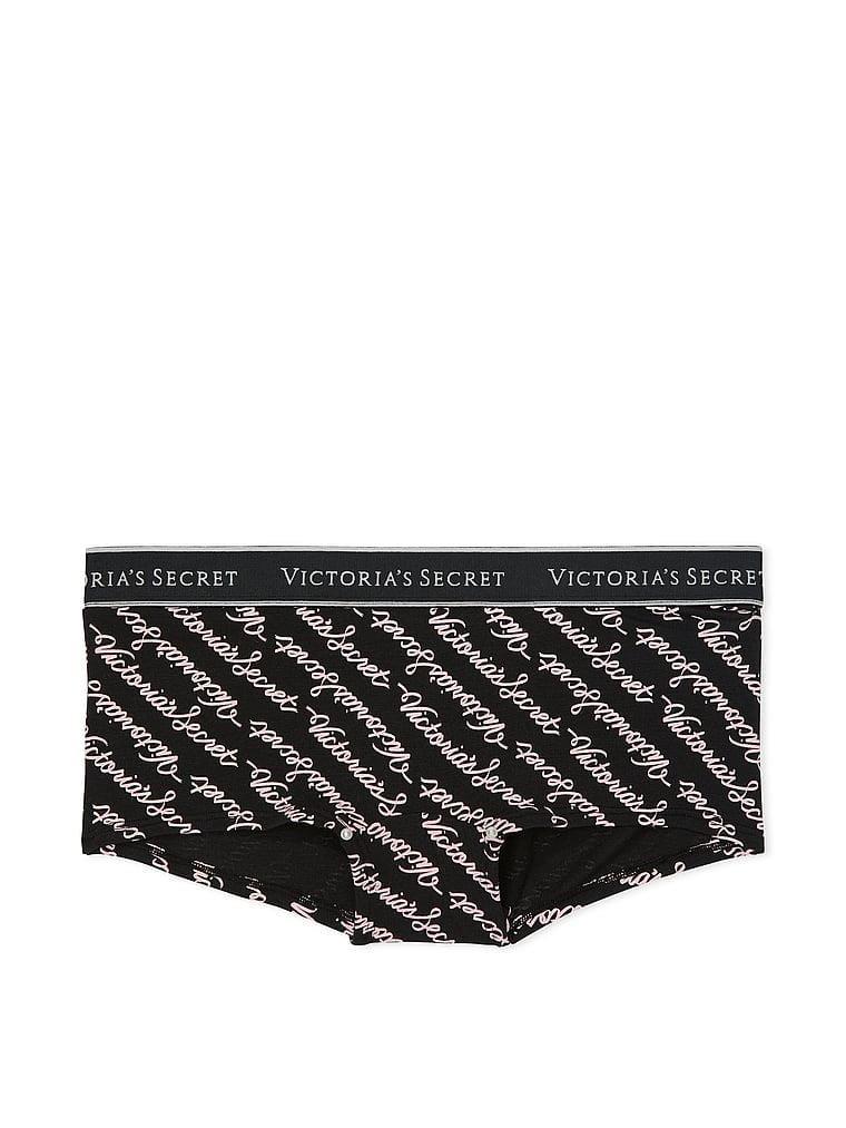 Logolu Pamuklu Boyshort Kulot arka görünümü