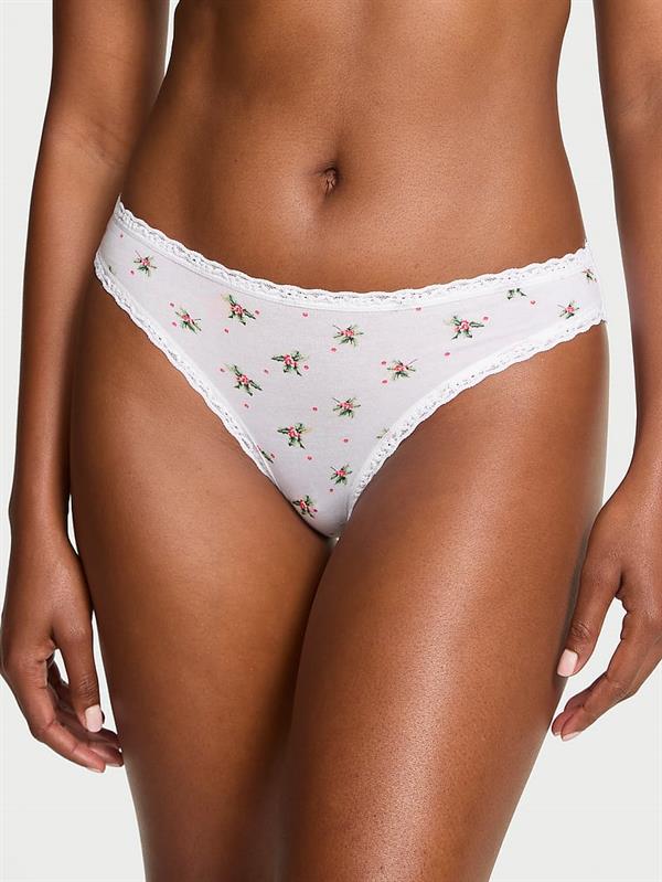 Dantelli Pamuklu Bikini Kulot ön görünüm
