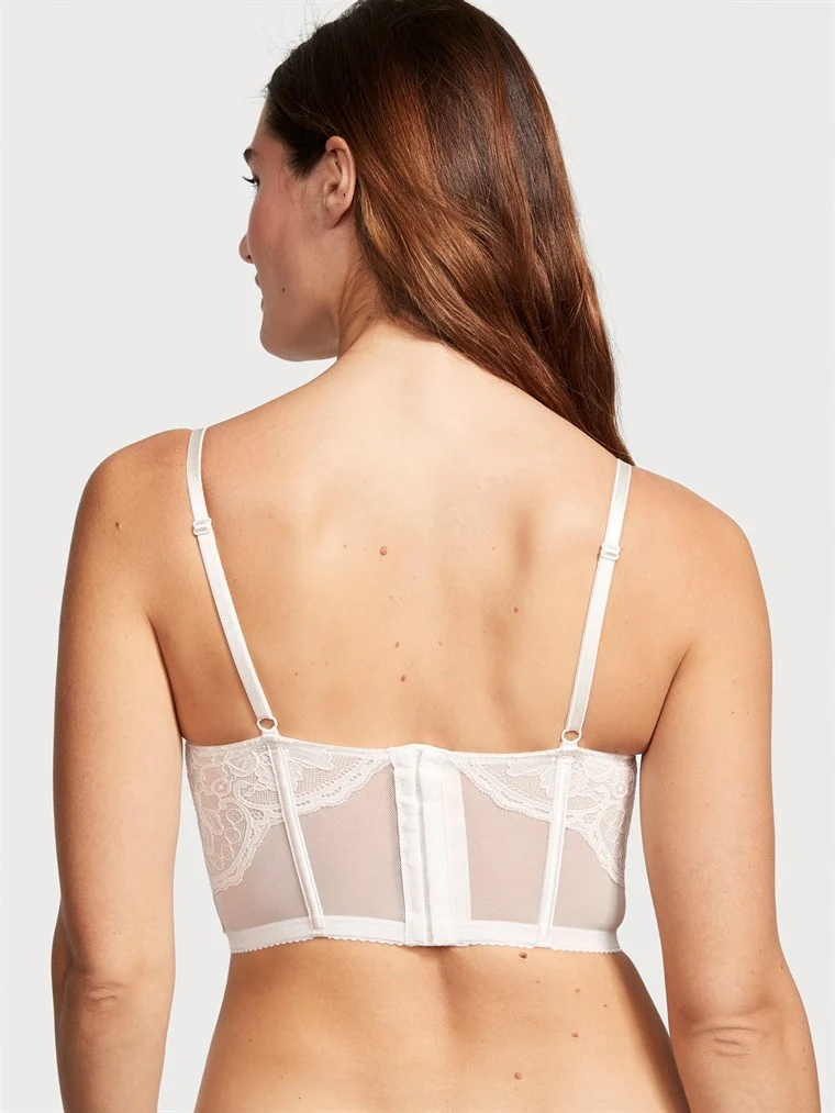 Dantelli Push Up Korse Bustiyer arka görünüm