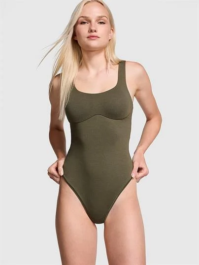 Pink Base Pamuklu Scoop Bodysuit
