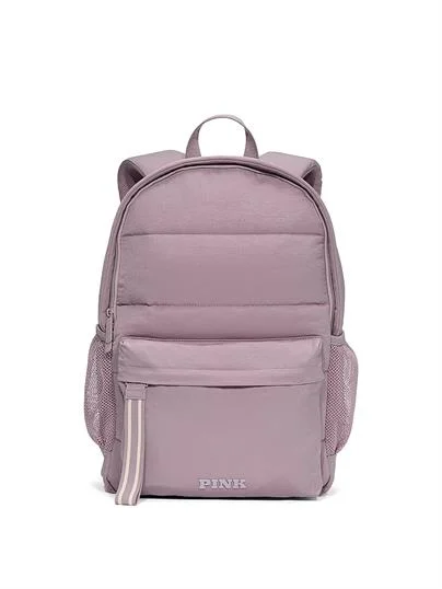 Pink Kapitone Puffer Sirt Çantası