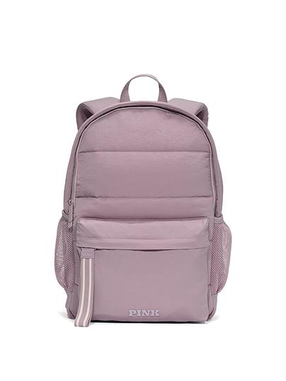 Pink Kapitone Puffer Sirt Çantası