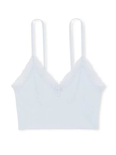 Pink Seamless Ribanali Desteksiz Bralet