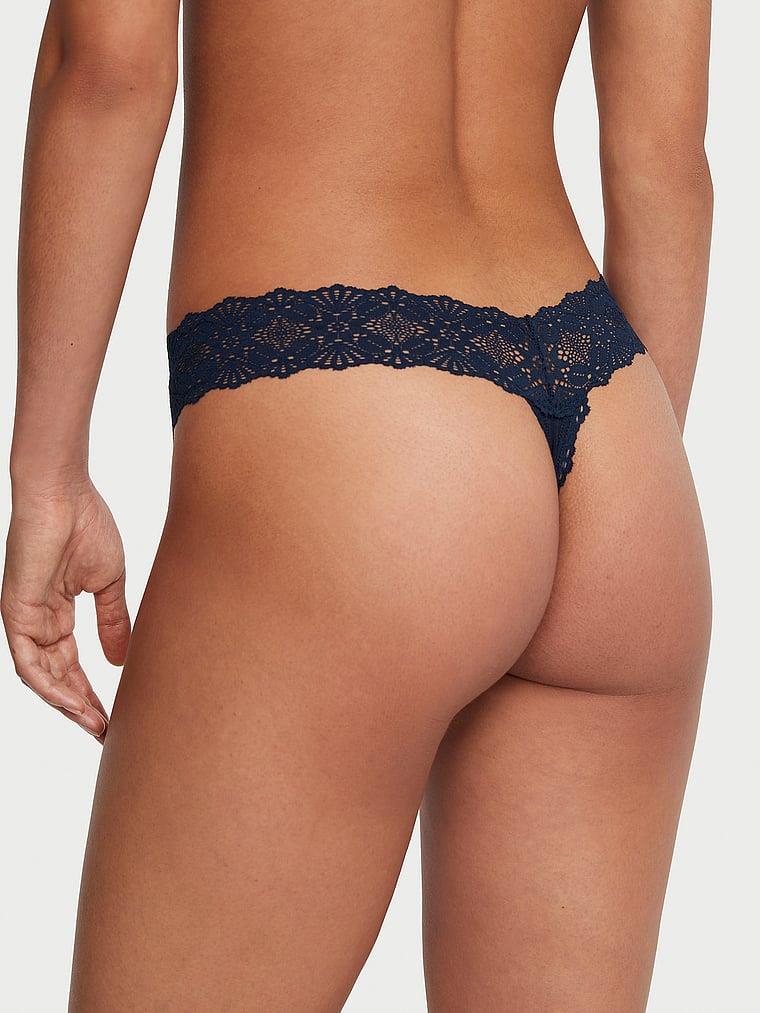 Beli Dantelli Pamuklu Tanga arka görünüm