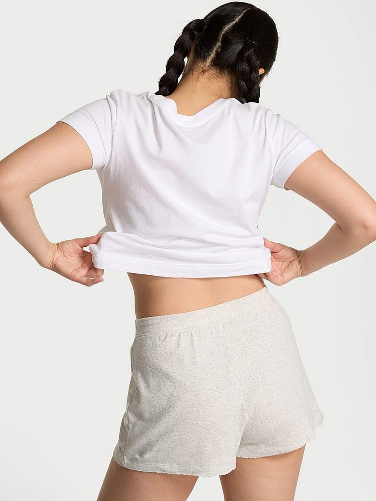 Pink Pointelle Boxer Sort arka görünümü