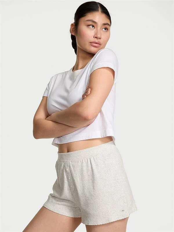 Pink Pointelle Boxer Sort