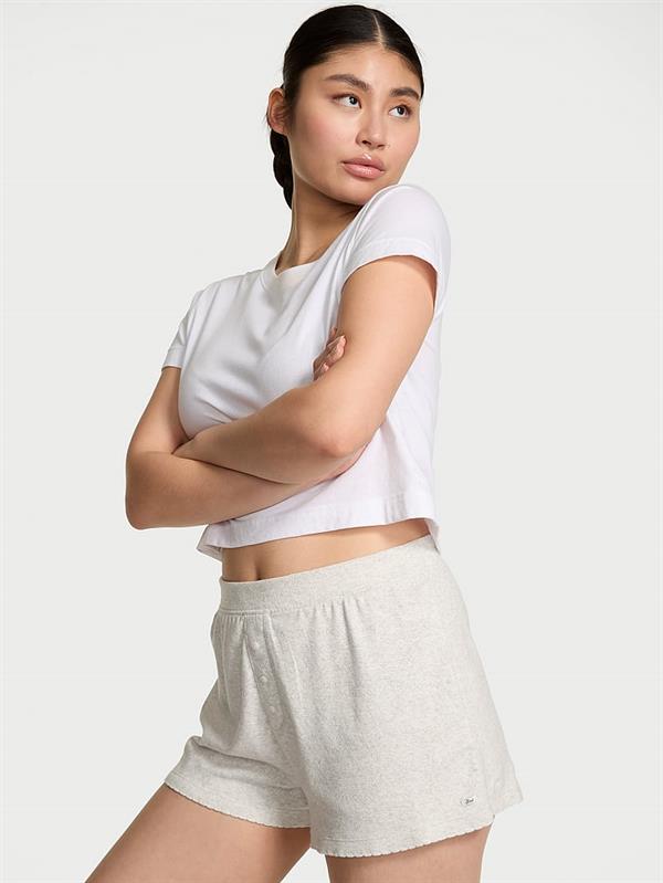 Pink Pointelle Boxer Sort