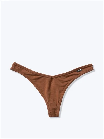 Pink Pamuk Tanga Kulot