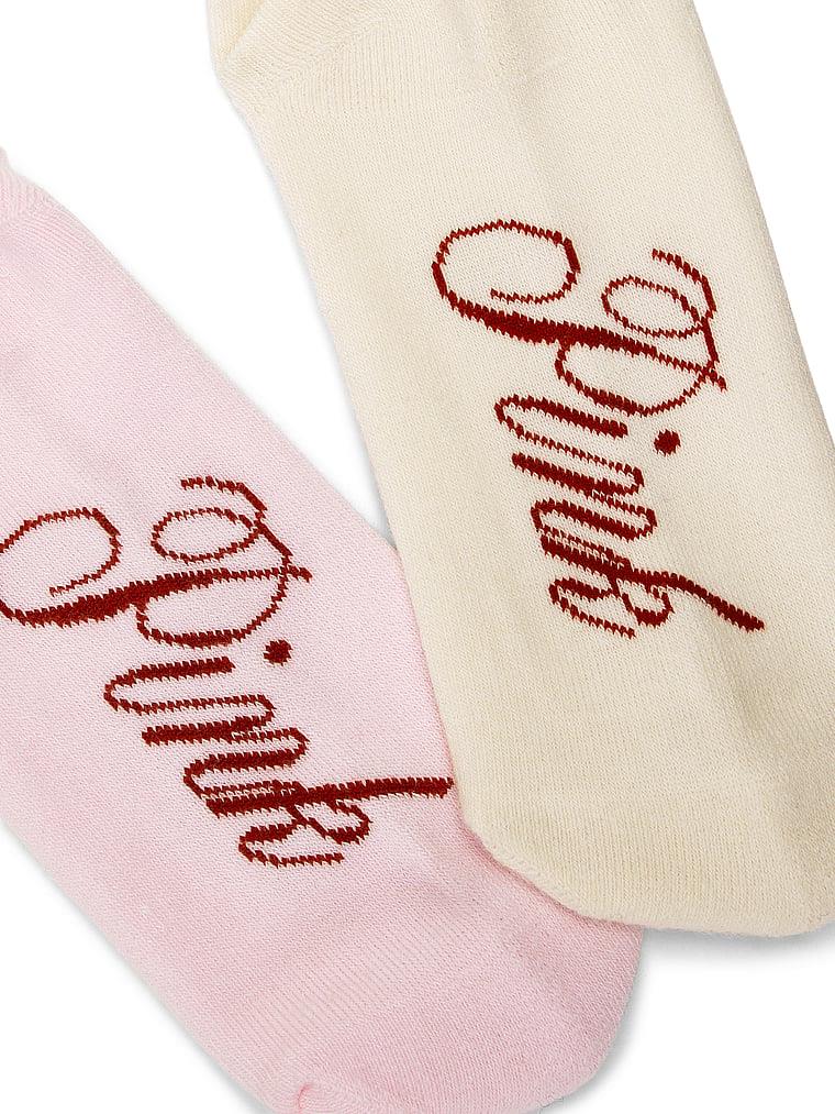 Pink 2li Paket Kısa Corap arka görünümü