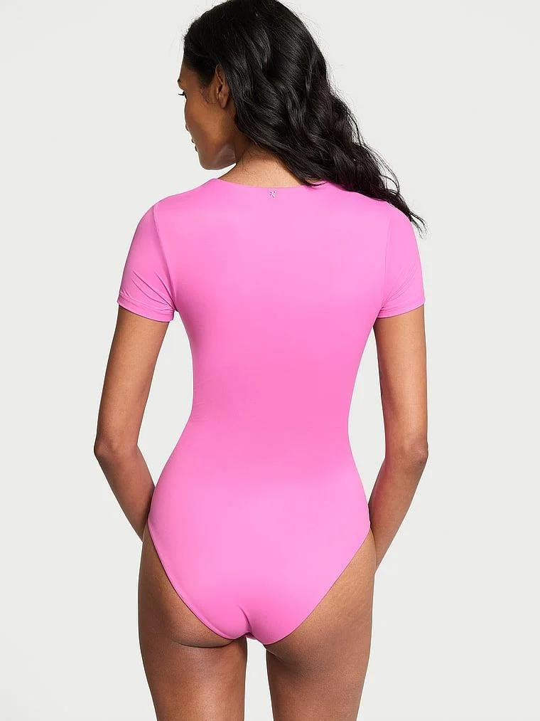 Feathersoft Essentials Kısa Kollu Bodysuit arka görünüm