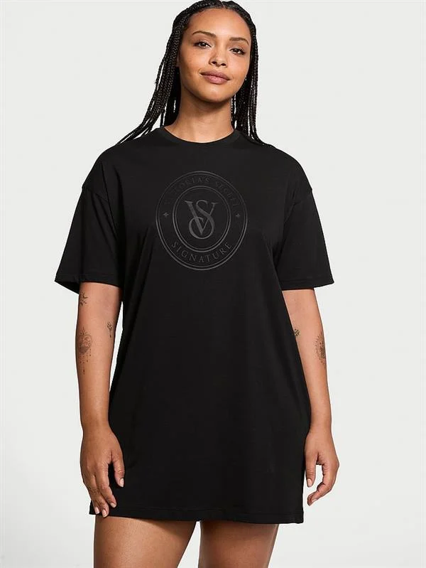 100 Pamuklu Oversize Uyku Tisortu